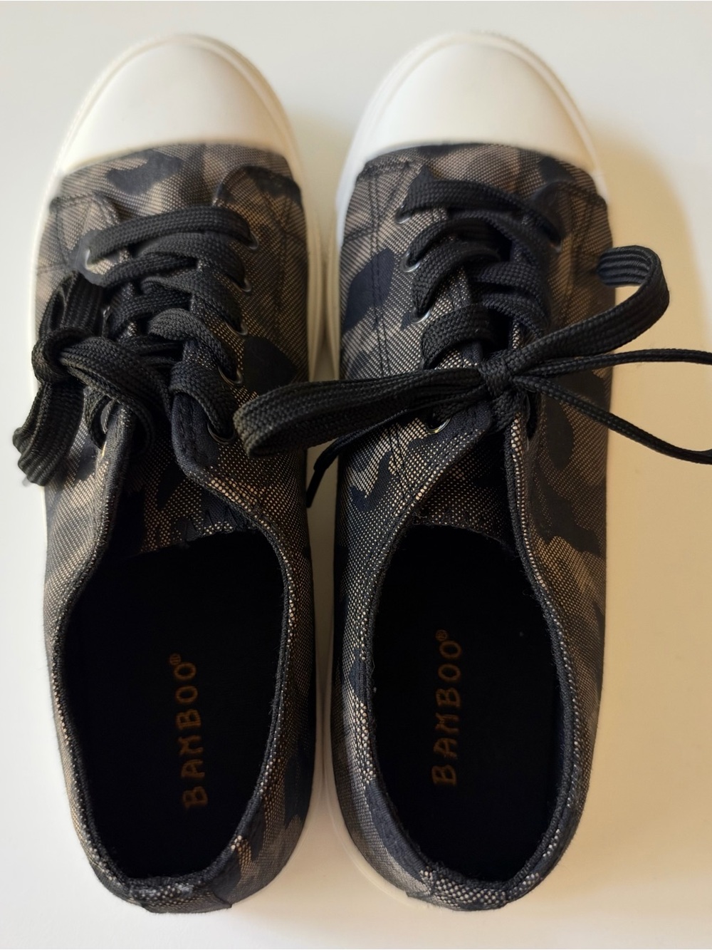 BAMBOO Black Camo Sneakers